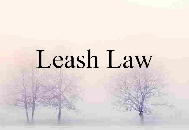 leash law