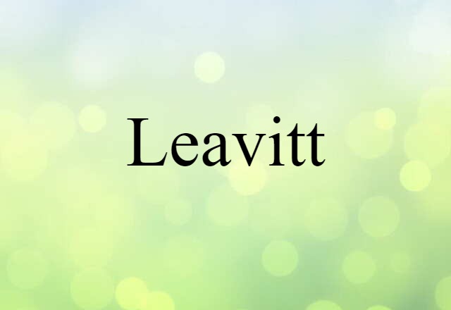 Leavitt