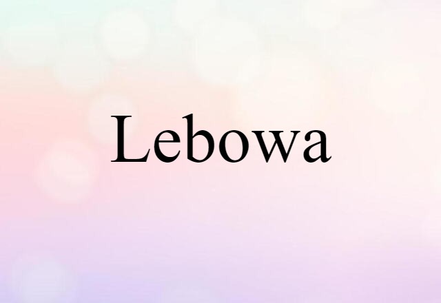 Lebowa