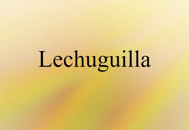 lechuguilla