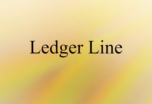 ledger line