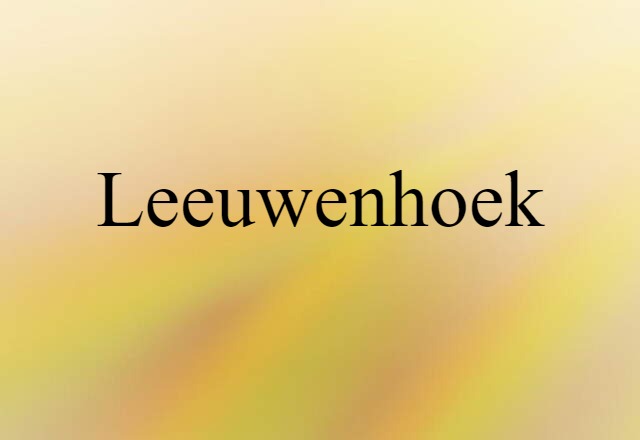 Leeuwenhoek