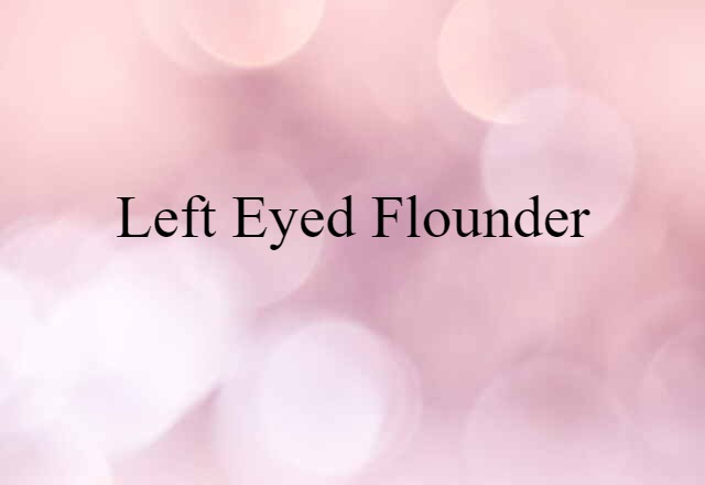 left-eyed flounder