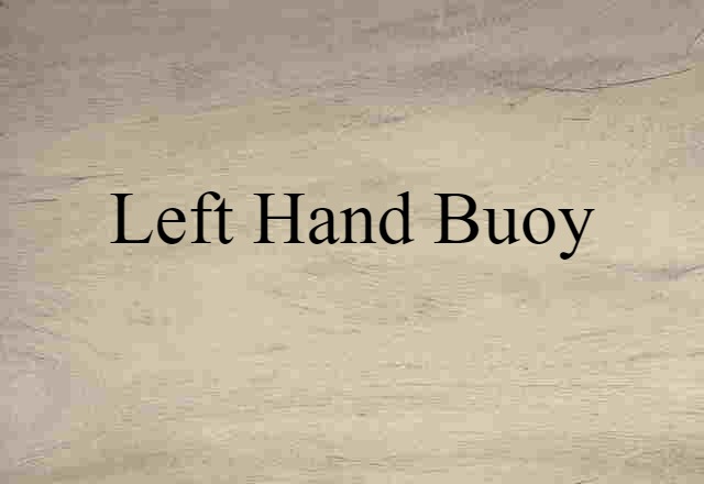 left hand buoy