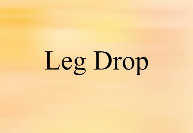 leg drop