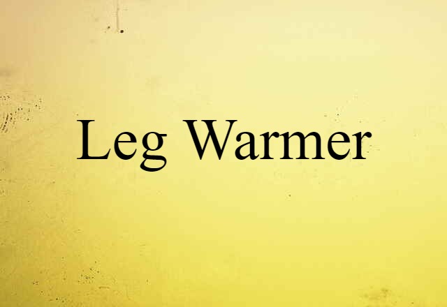 Leg Warmer (noun) Definition, Meaning & Examples