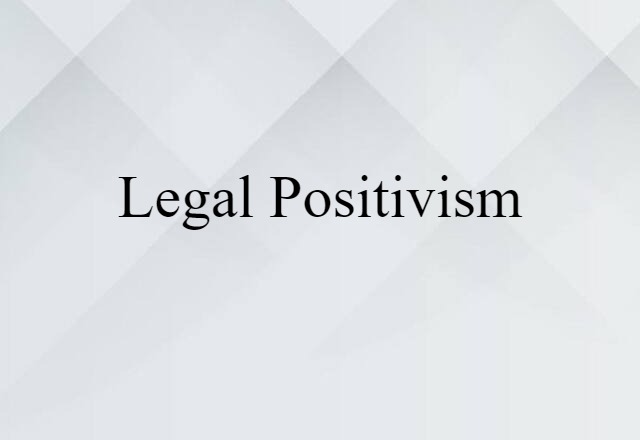 legal positivism