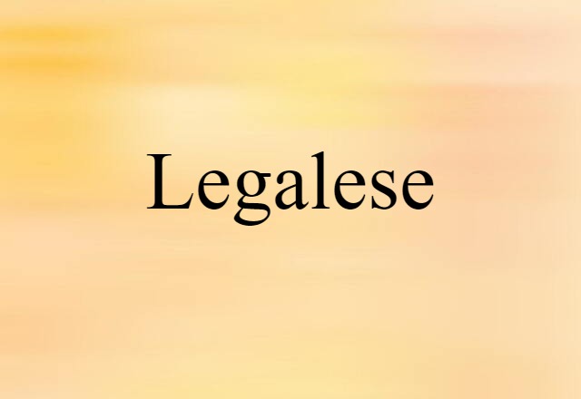 legalese