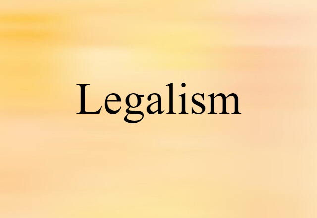 legalism