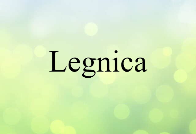 Legnica (noun) Definition, Meaning & Examples