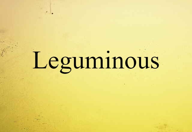 leguminous