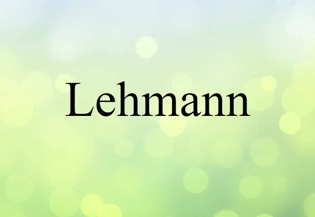 Lehmann