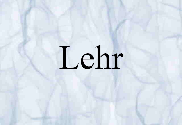 lehr