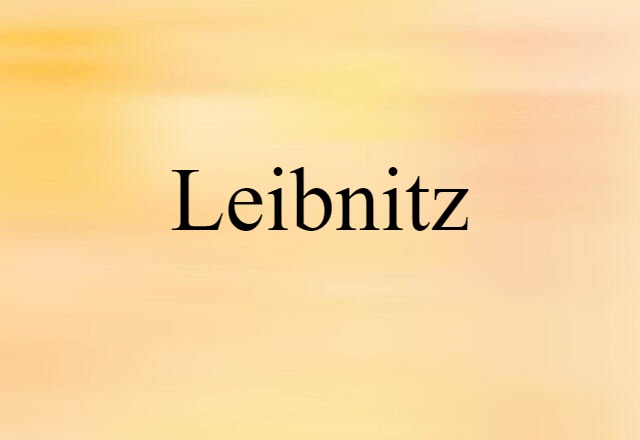 Leibnitz