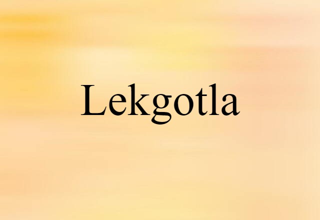 lekgotla