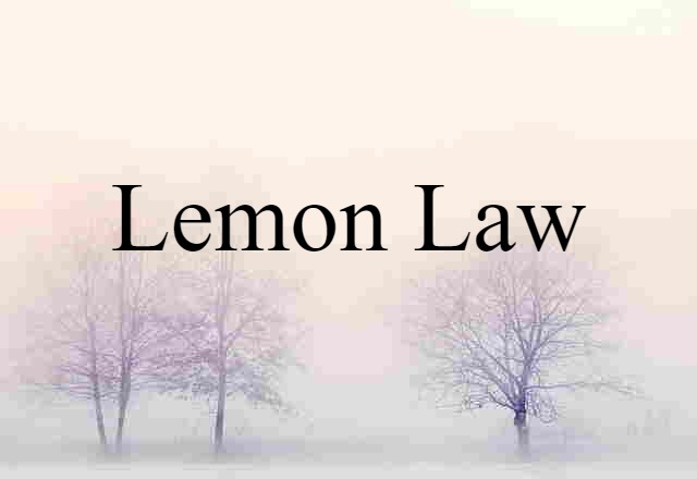 lemon law