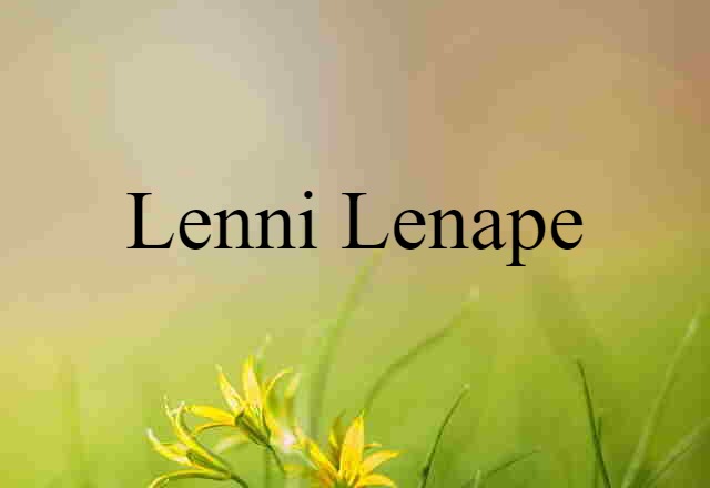 Lenni Lenape