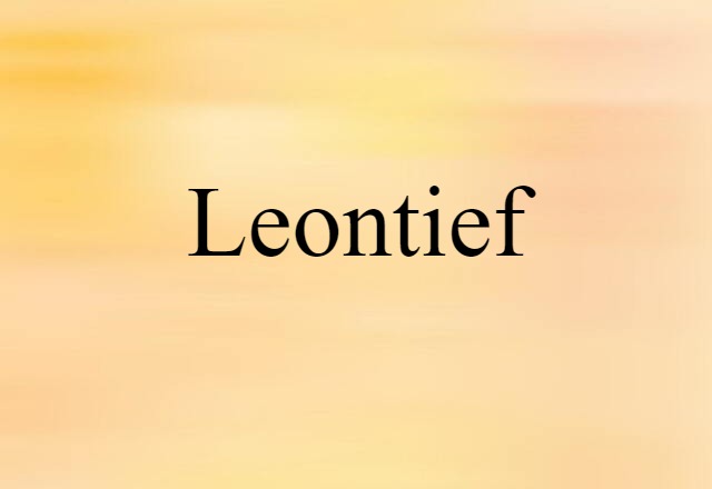 Leontief