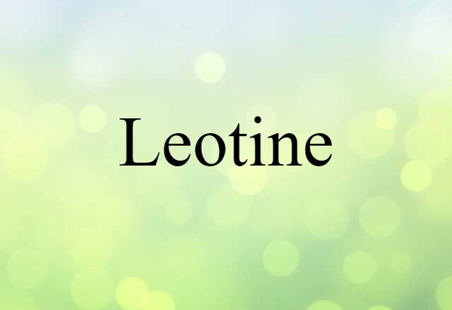 Leotine