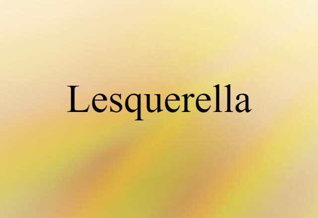 lesquerella