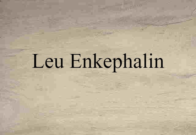 Leu enkephalin