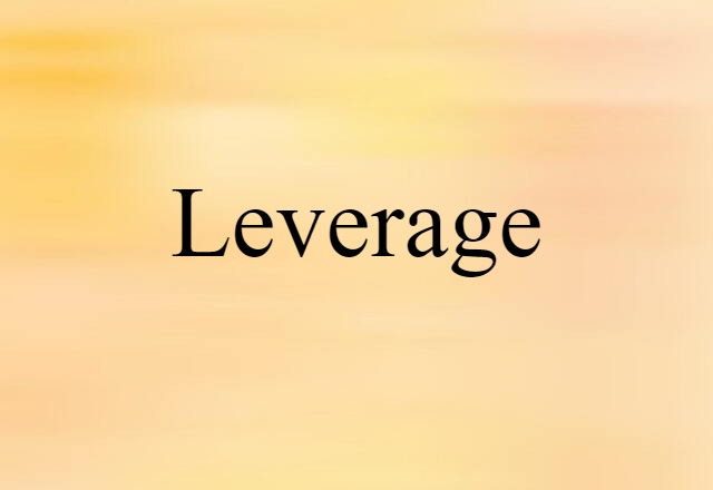 leverage