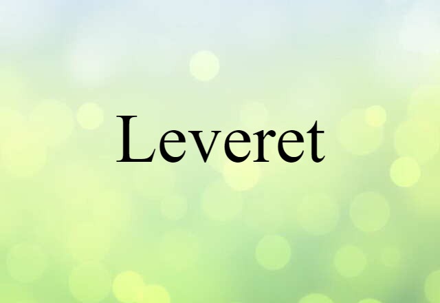 Leveret (noun) Definition, Meaning & Examples