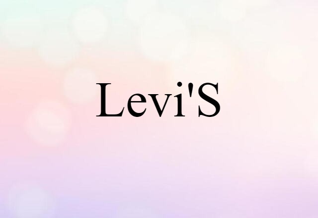 Levi's