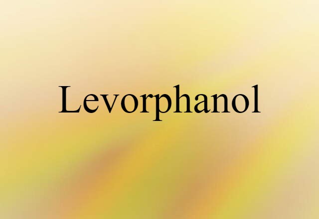 levorphanol