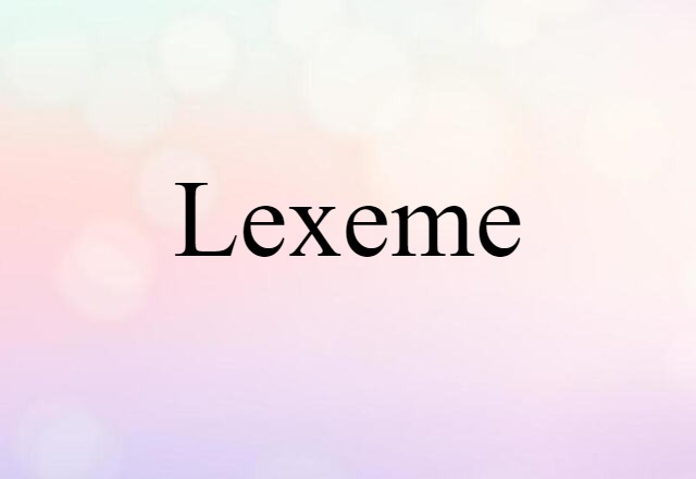 lexeme