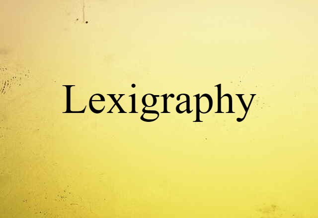 lexigraphy