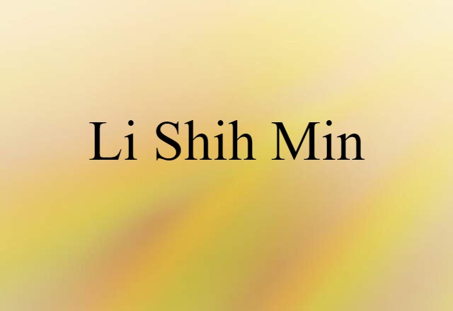 Li Shih-min