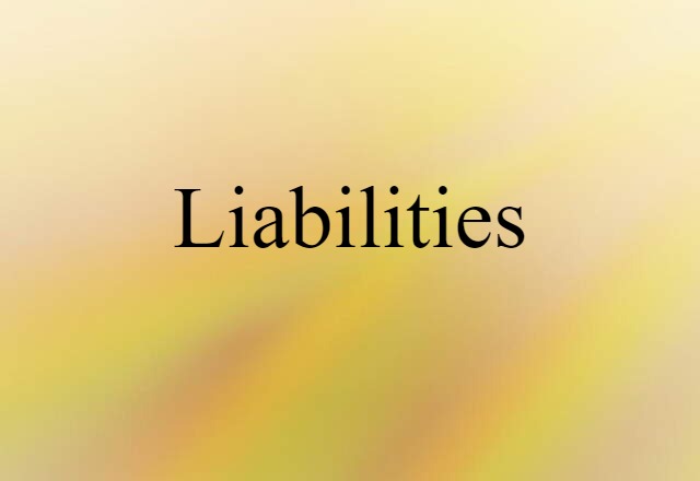 liabilities