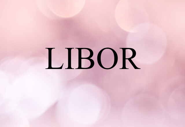 LIBOR (noun) Definition, Meaning & Examples