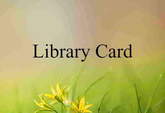 library card