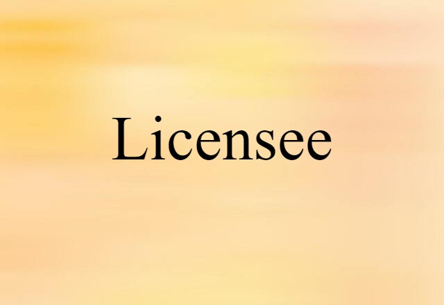 licensee