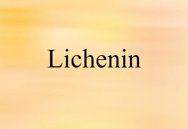 lichenin