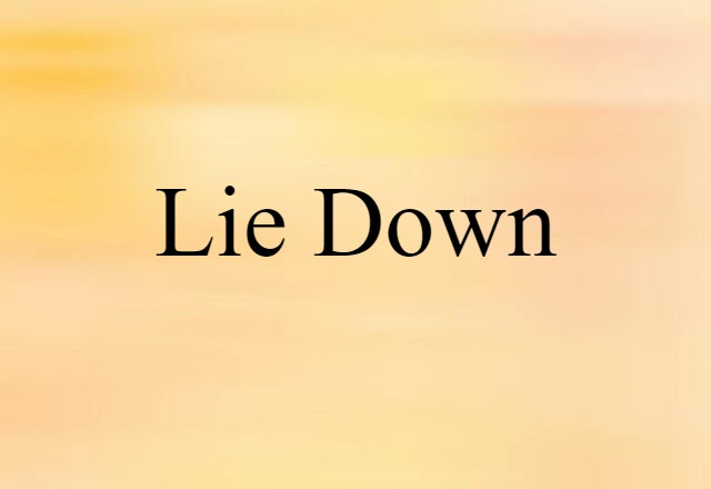 lie-down