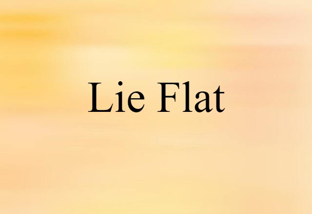 Lie Flat