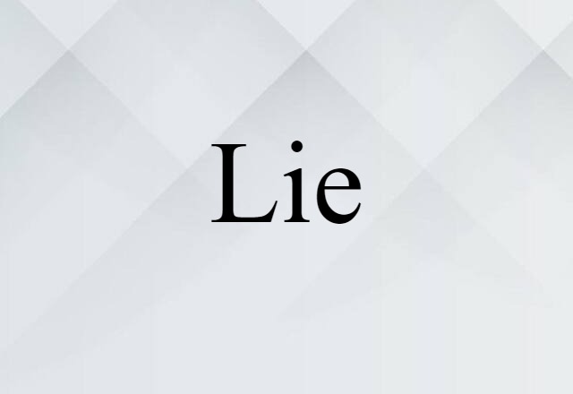 lie