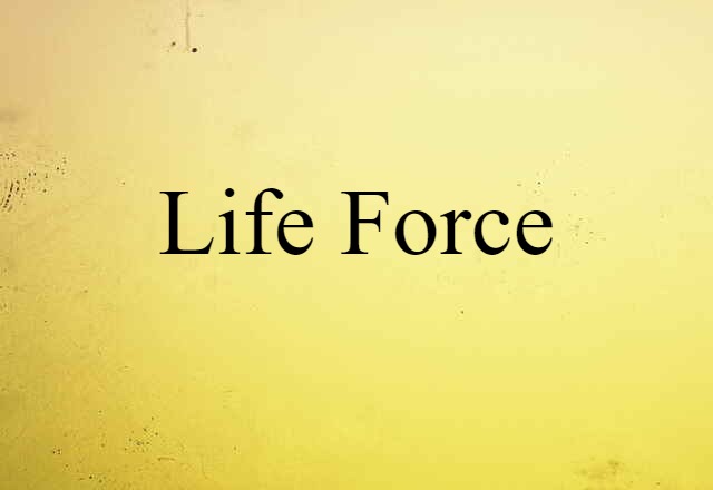 Life Force (noun) Definition, Meaning & Examples