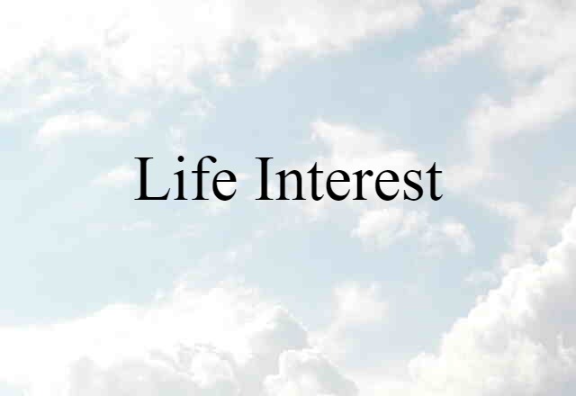 life interest