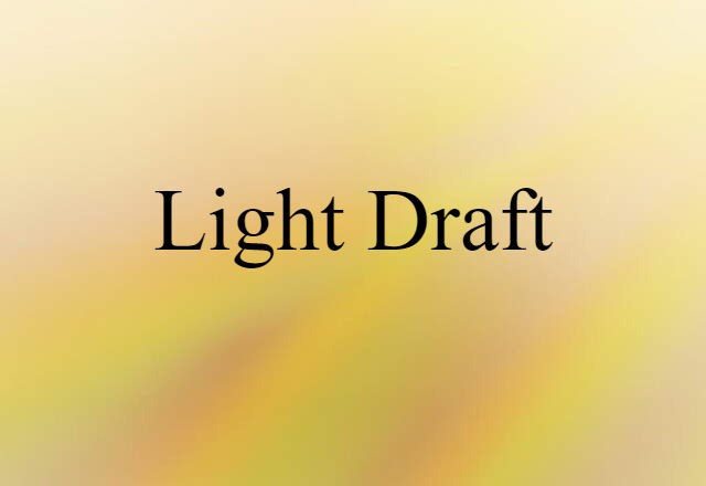 light draft