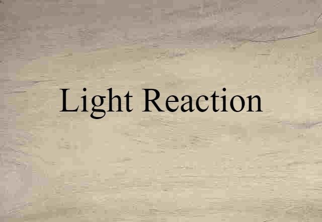 light reaction