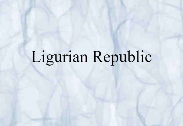 Ligurian Republic