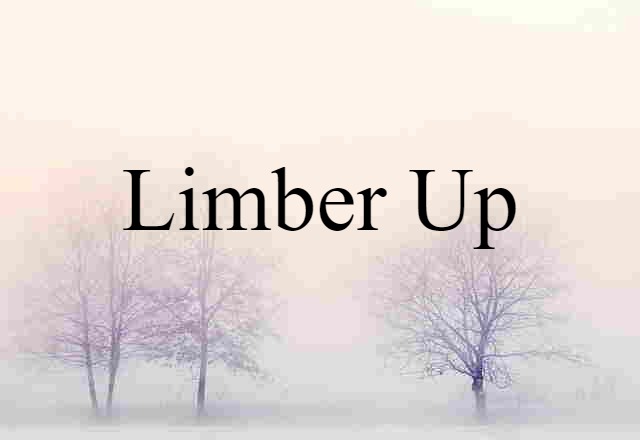 Limber Up (noun) Definition, Meaning & Examples