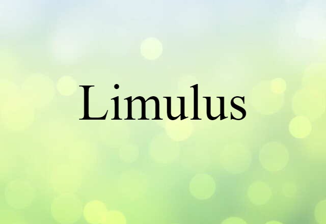 Limulus (noun) Definition, Meaning & Examples