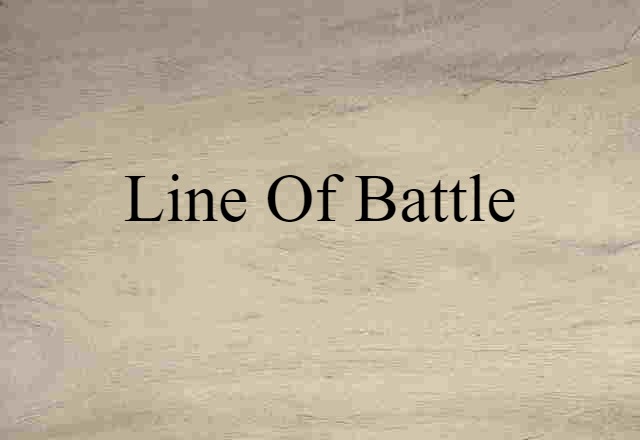 line of battle