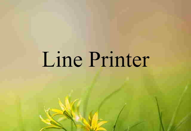 line printer