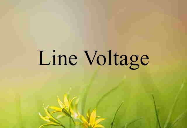 line voltage